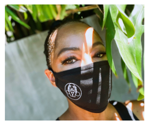 Jody Watley wearing Facial Masks