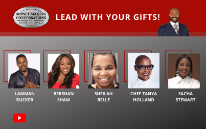 Lamman Rucker- starring in OWN’s “Cooking Up Christmas,” Bershan Shaw- Author, “The Unstoppable Warrior Woman,” Sheilah Belle- Creator of “The Belle Report,” & Chef Tanya Holland- Host of “Tanya’s Kitchen Table” on OWN