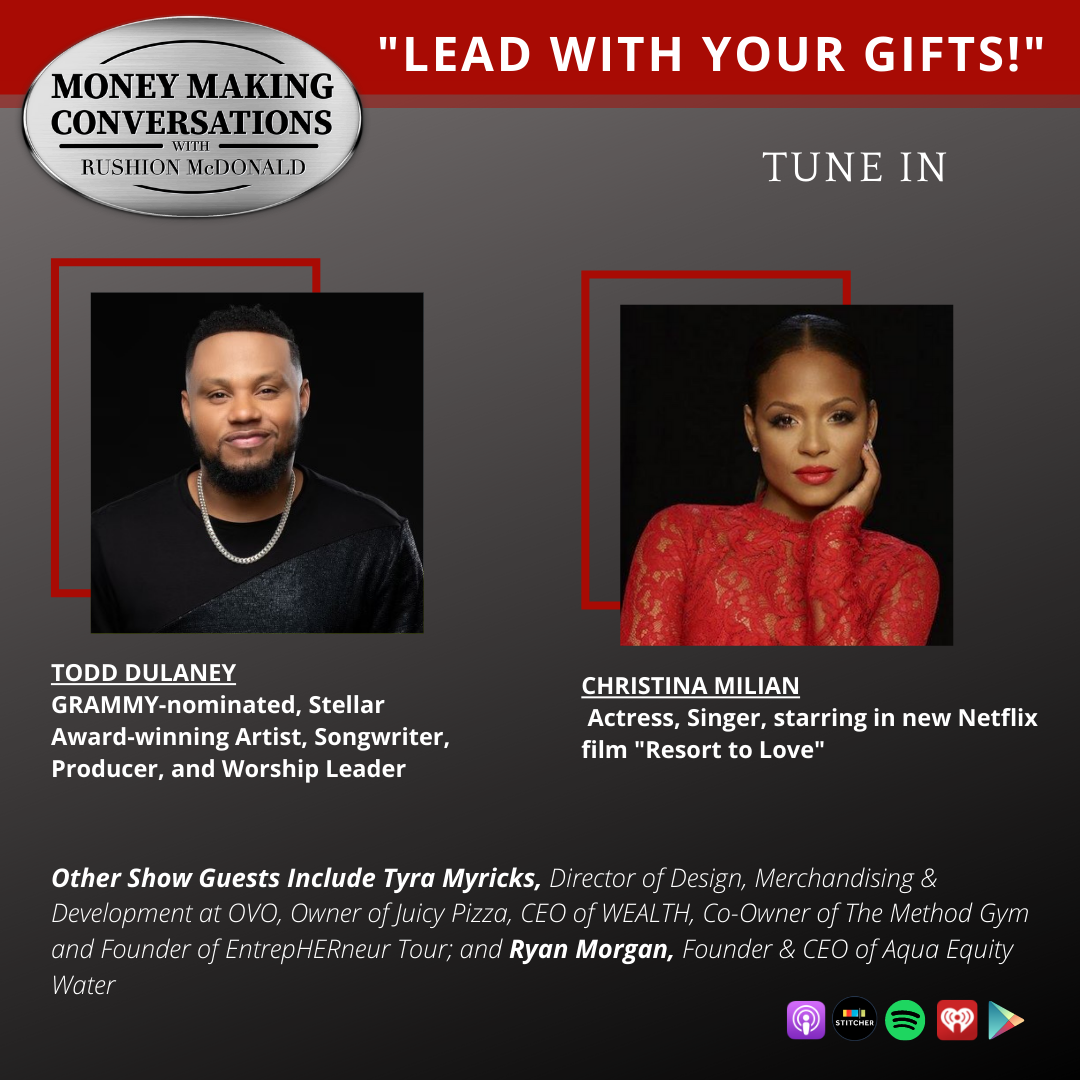 money making conversations British comedian Gina Yashere, Gospel Music Exec Phil Thornton