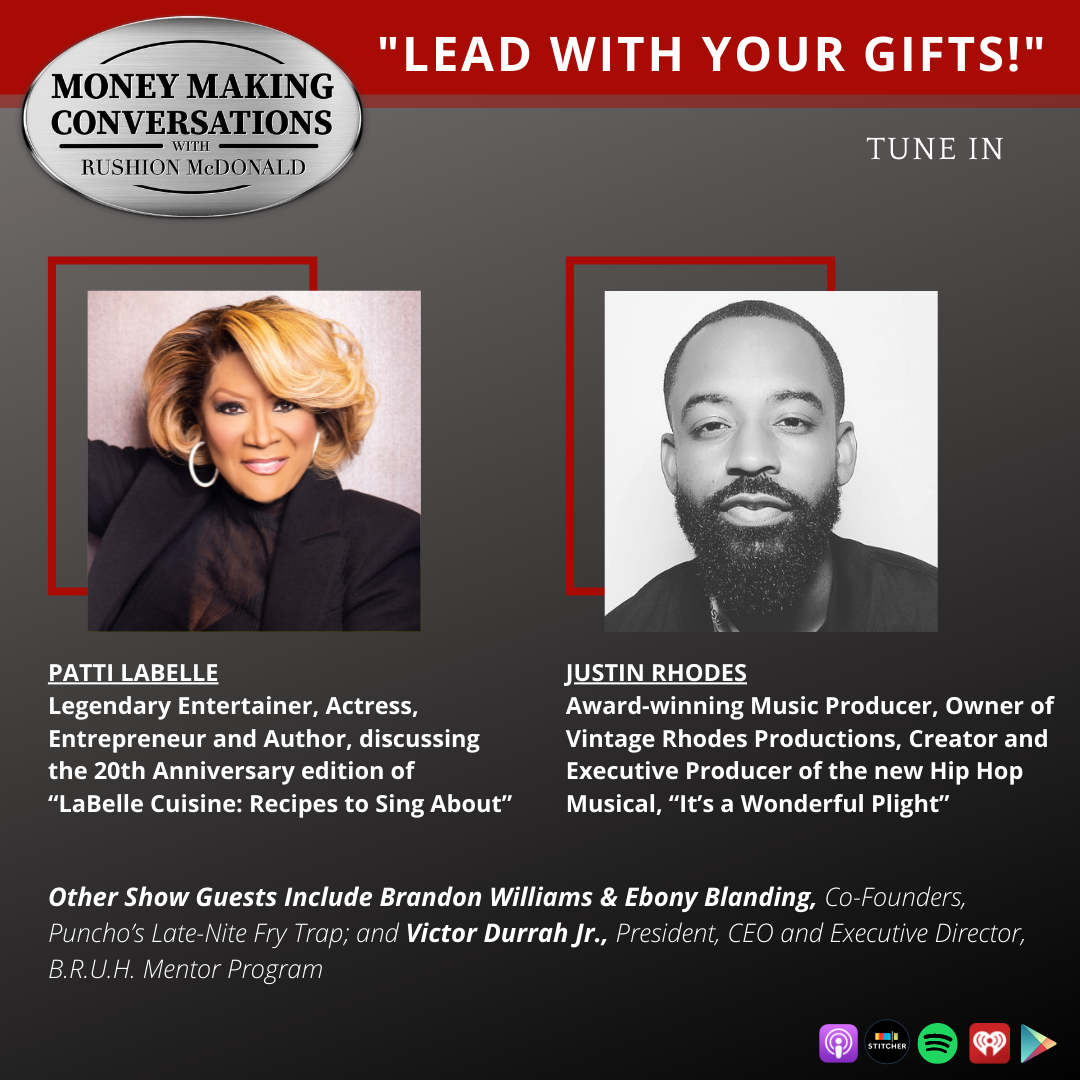 MMC Square 7-6 money making conversations British comedian Gina Yashere, Gospel Music Exec Phil Thornton