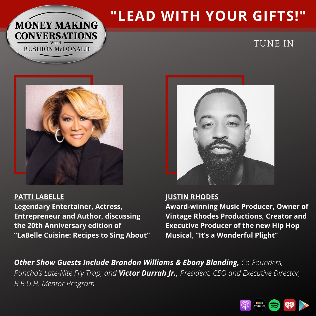 money making conversations British comedian Gina Yashere, Gospel Music Exec Phil Thornton