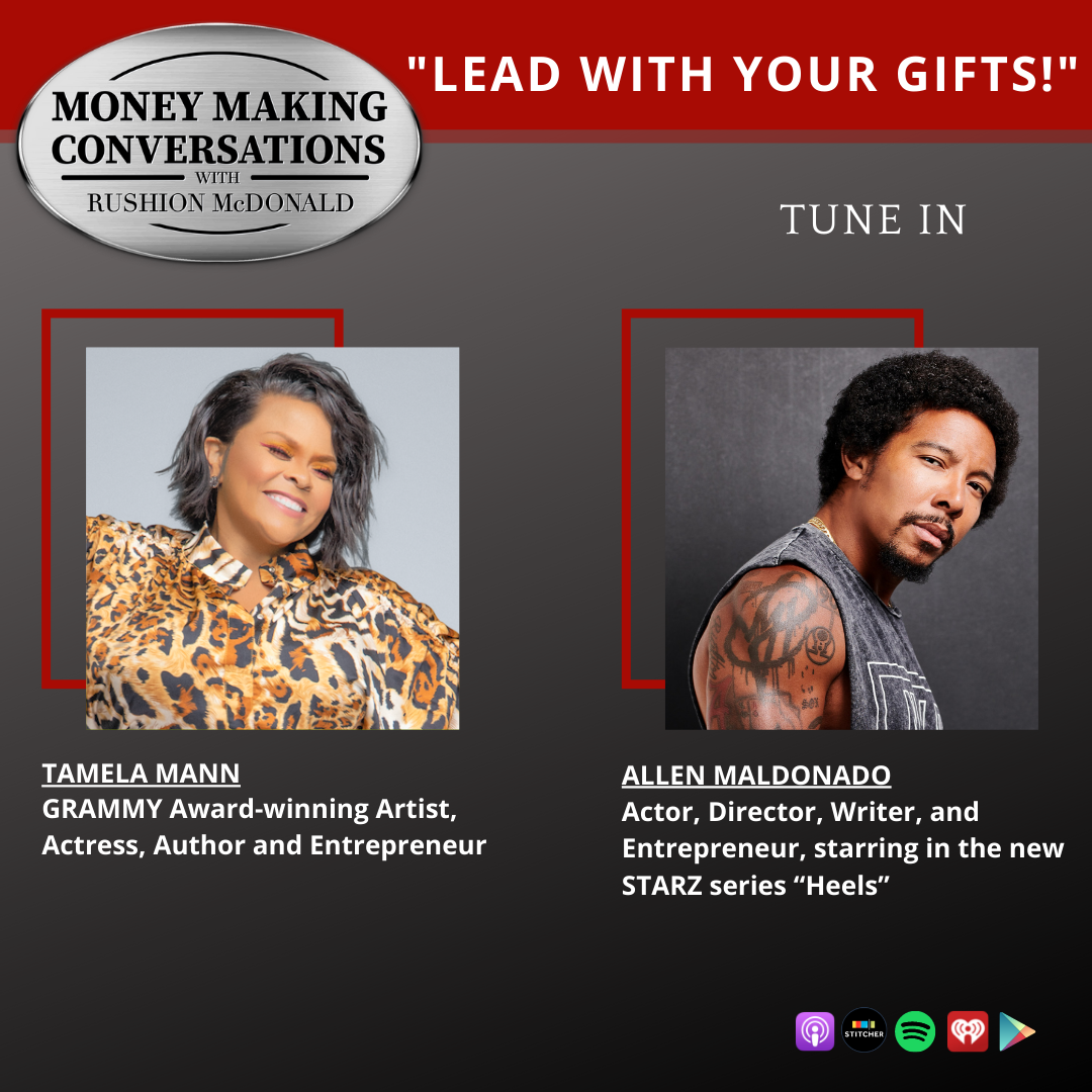 MMC Square 8-10 money making conversations British comedian Gina Yashere, Gospel Music Exec Phil Thornton