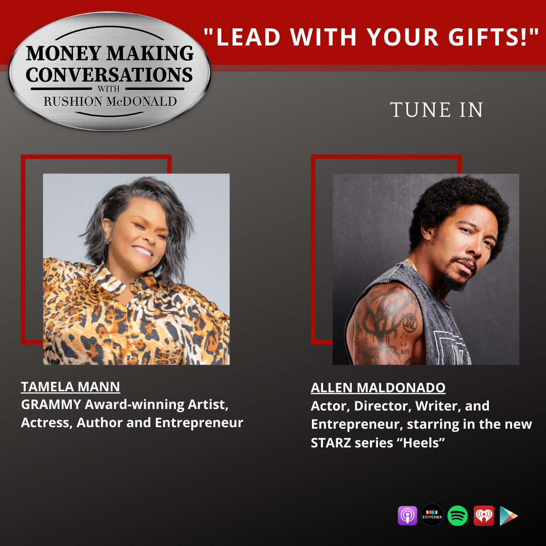 money making conversations British comedian Gina Yashere, Gospel Music Exec Phil Thornton