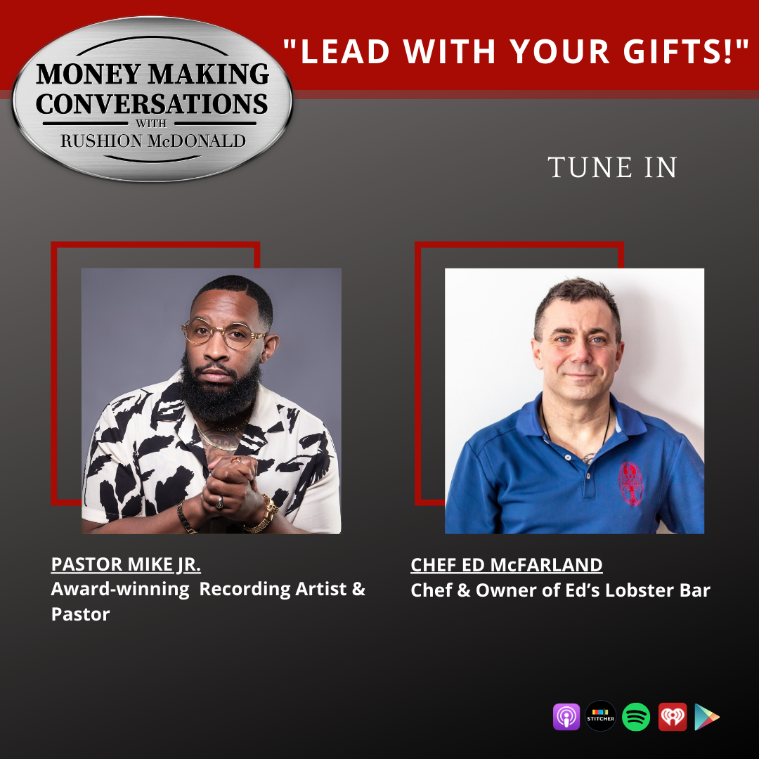 money making conversations British comedian Gina Yashere, Gospel Music Exec Phil Thornton