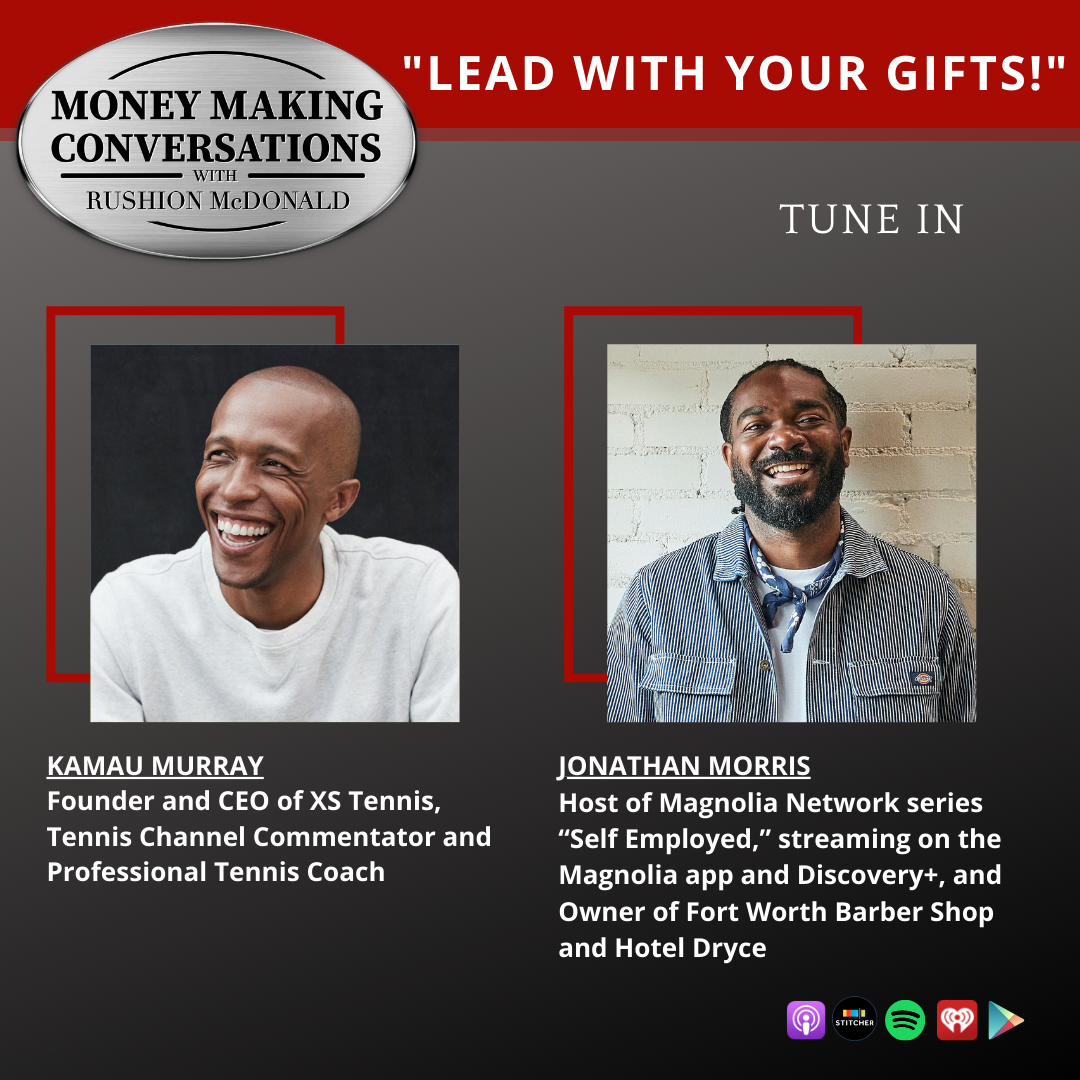 money making conversations British comedian Gina Yashere, Gospel Music Exec Phil Thornton