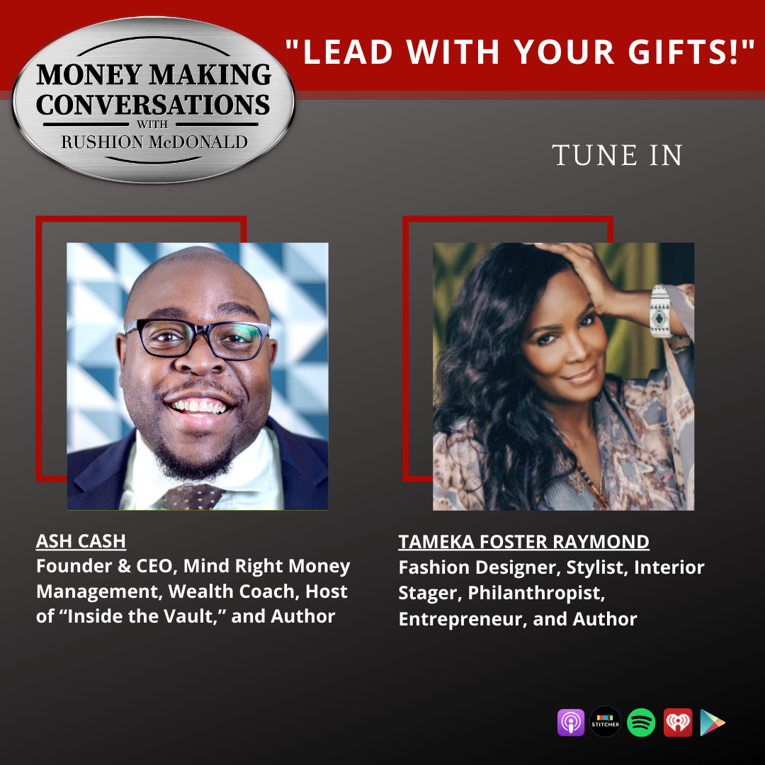 MMC Square 10-12 money making conversations British comedian Gina Yashere, Gospel Music Exec Phil Thornton