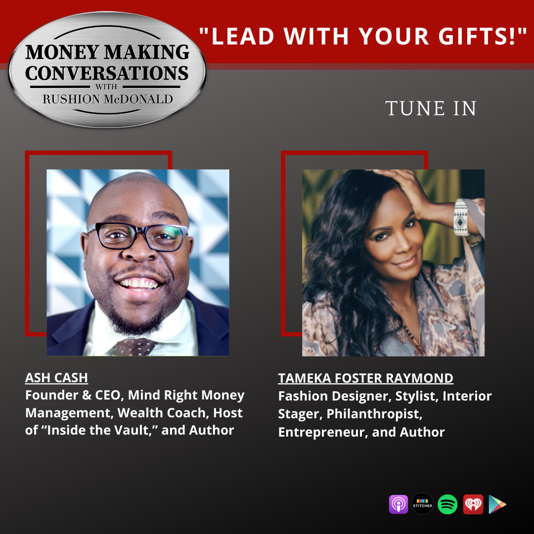 money making conversations British comedian Gina Yashere, Gospel Music Exec Phil Thornton