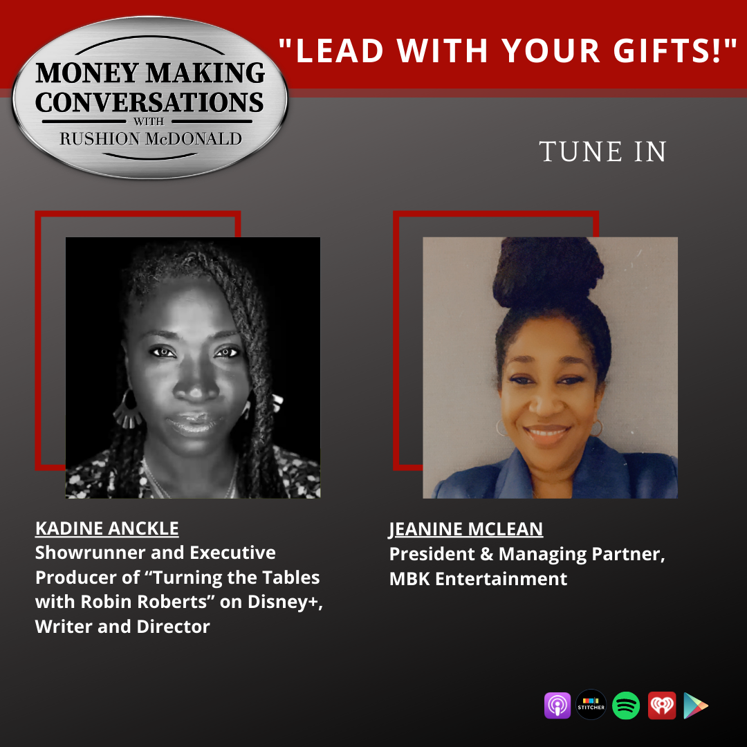 money making conversations British comedian Gina Yashere, Gospel Music Exec Phil Thornton