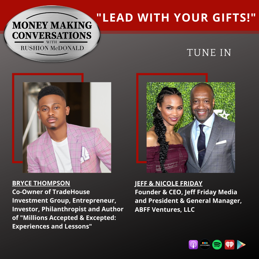 money making conversations British comedian Gina Yashere, Gospel Music Exec Phil Thornton