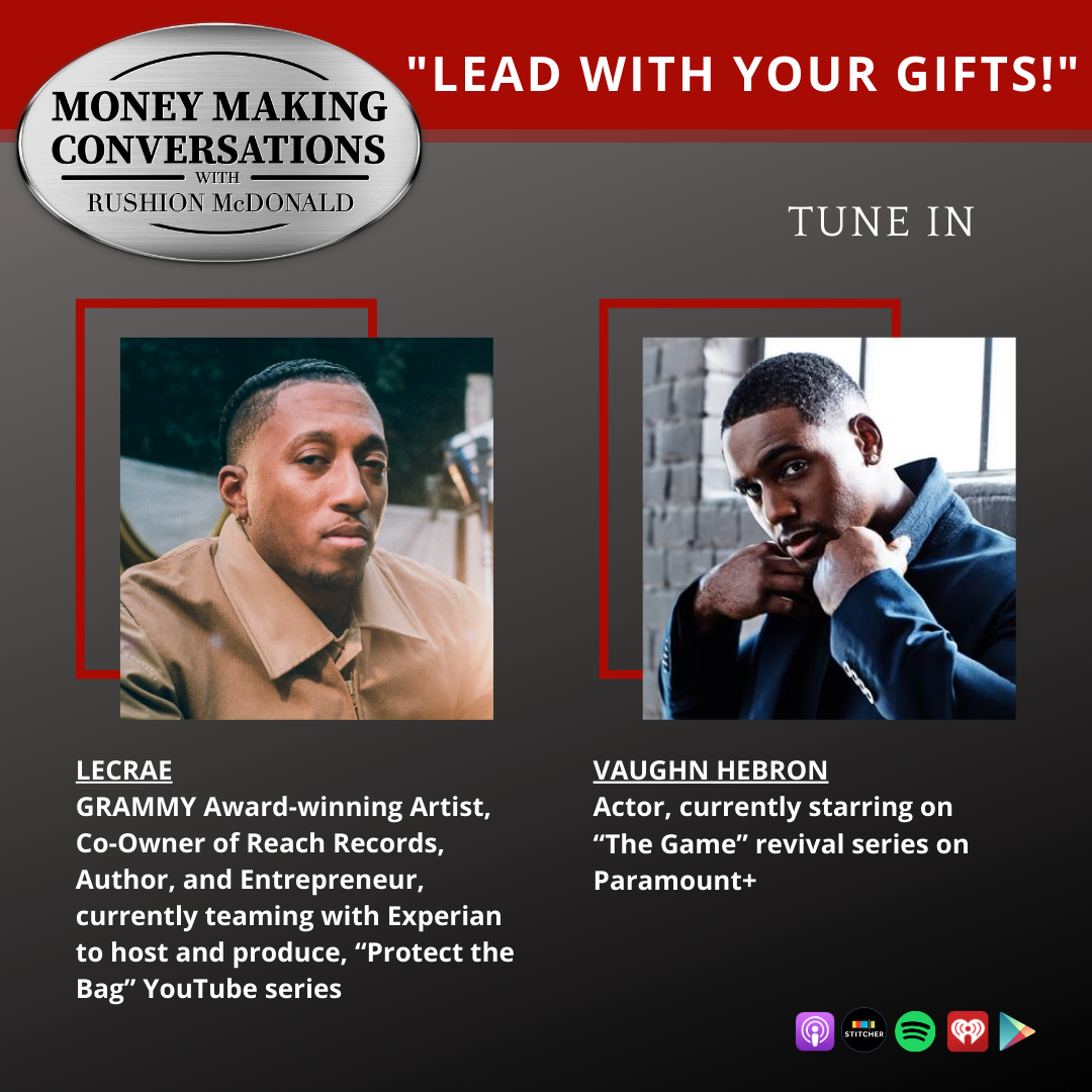 money making conversations British comedian Gina Yashere, Gospel Music Exec Phil Thornton