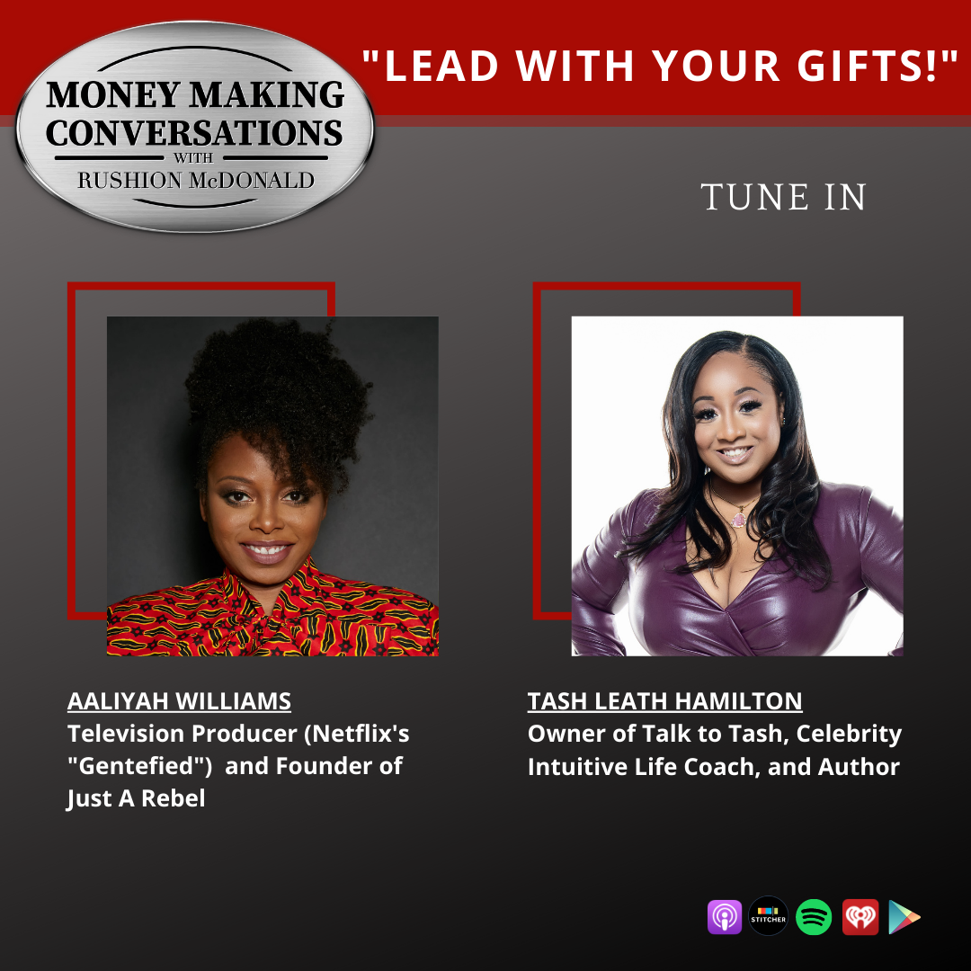 money making conversations British comedian Gina Yashere, Gospel Music Exec Phil Thornton