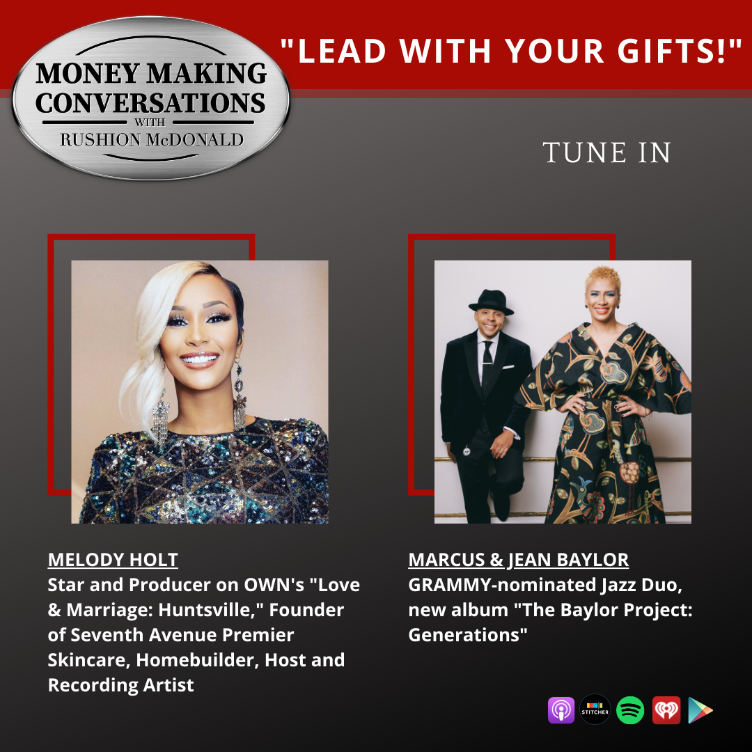 MMC Square 3-29 money making conversations British comedian Gina Yashere, Gospel Music Exec Phil Thornton