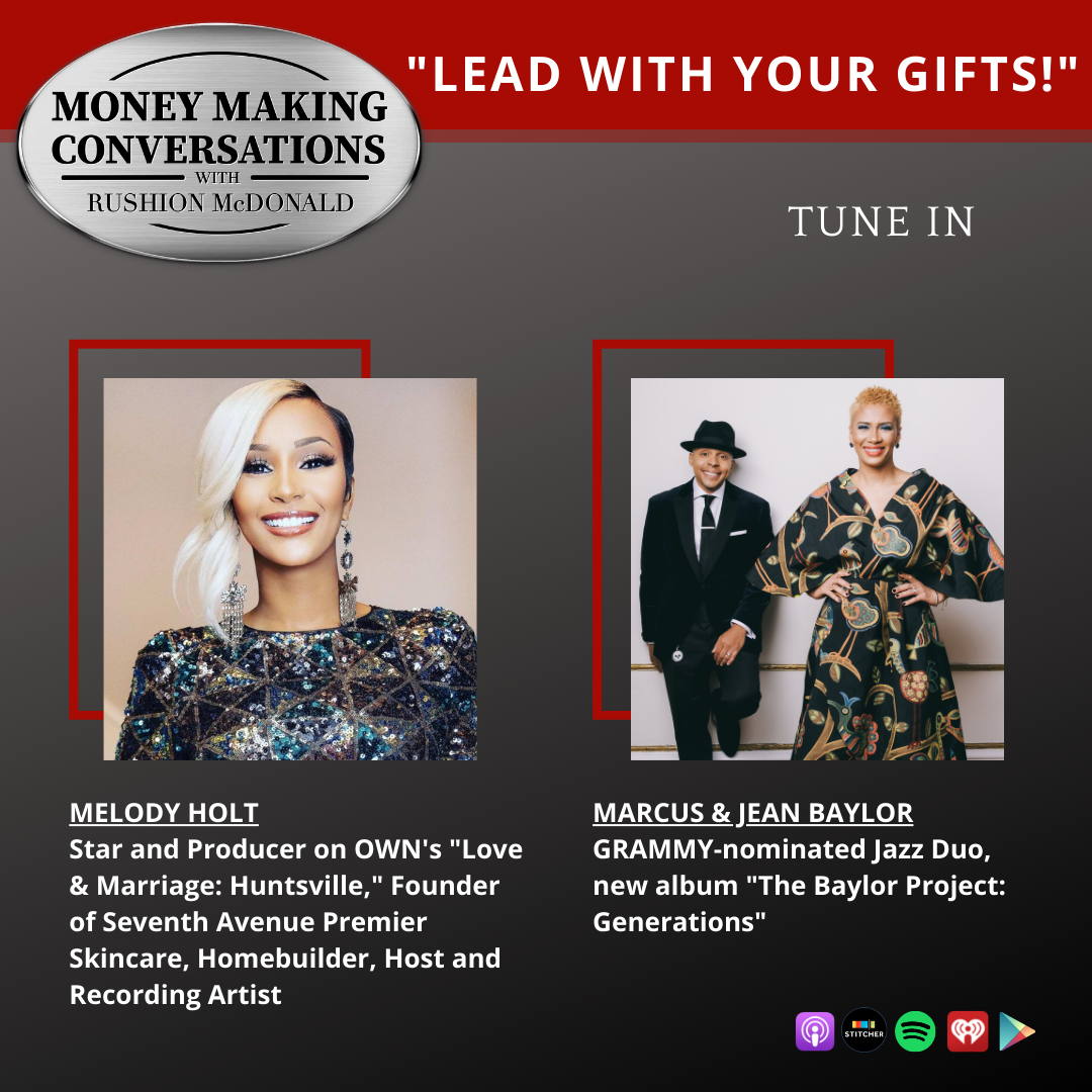 money making conversations British comedian Gina Yashere, Gospel Music Exec Phil Thornton