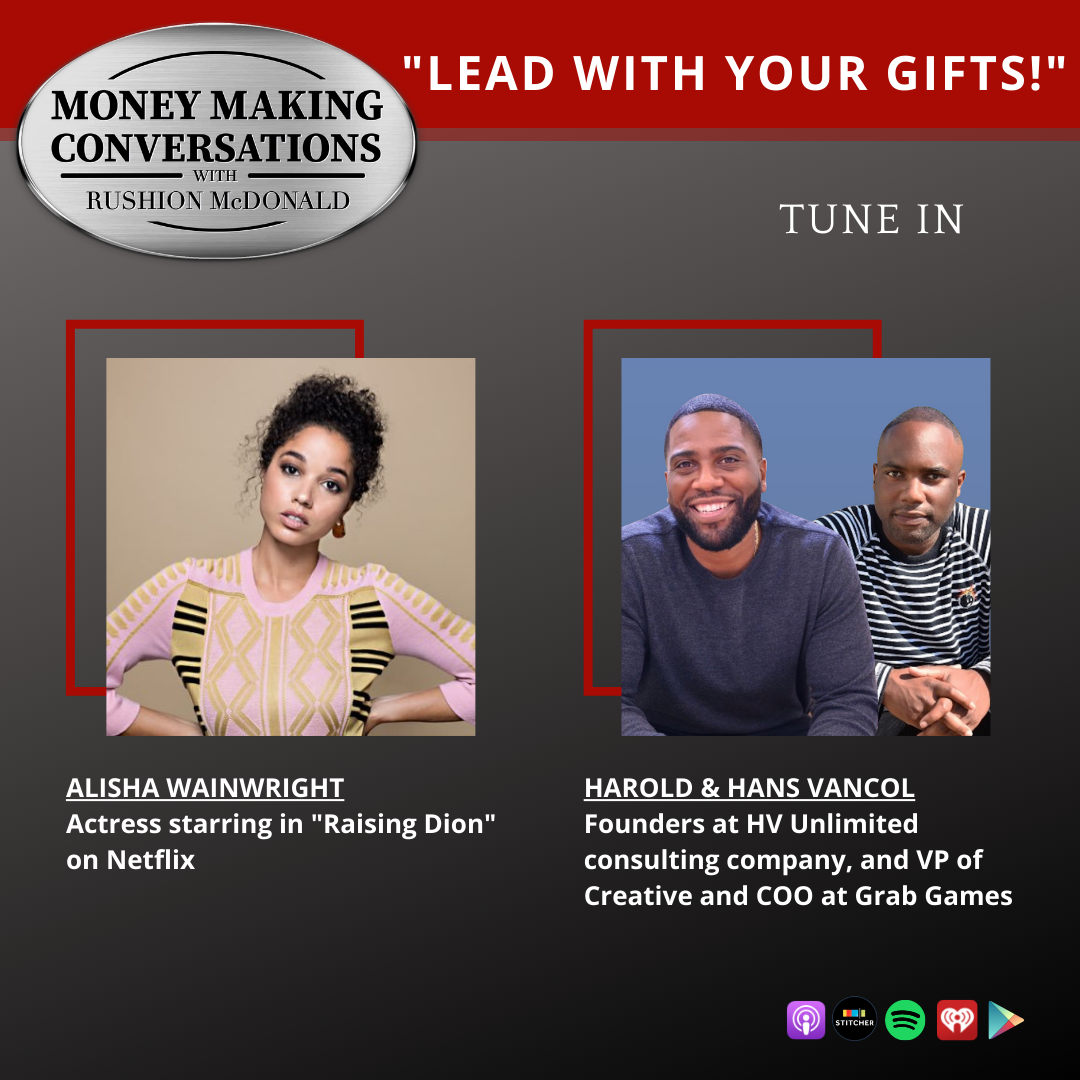 money making conversations British comedian Gina Yashere, Gospel Music Exec Phil Thornton