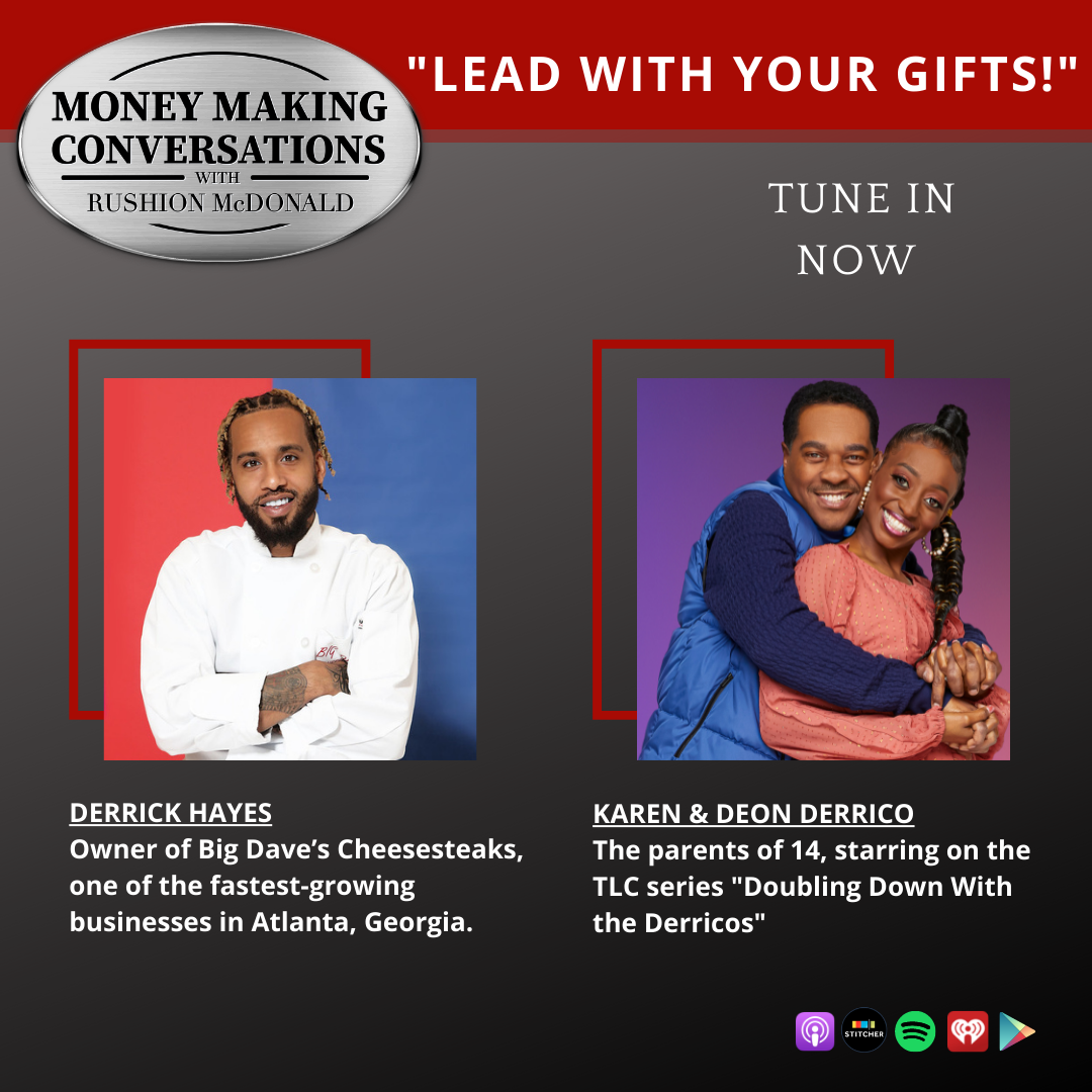 money making conversations British comedian Gina Yashere, Gospel Music Exec Phil Thornton