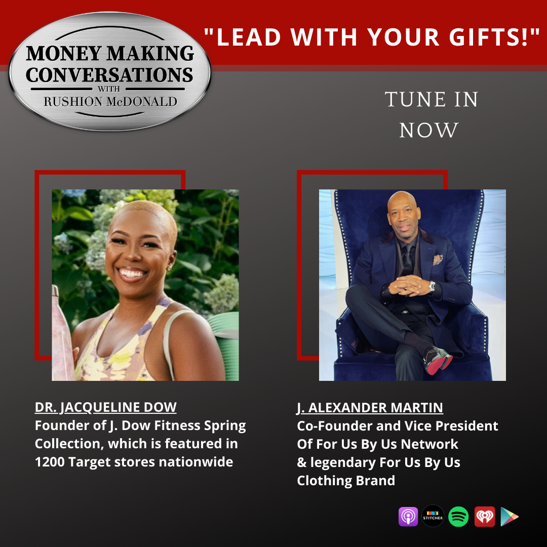 money making conversations British comedian Gina Yashere, Gospel Music Exec Phil Thornton