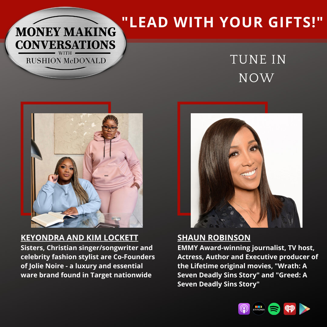 MMC Square 5-17 money making conversations British comedian Gina Yashere, Gospel Music Exec Phil Thornton